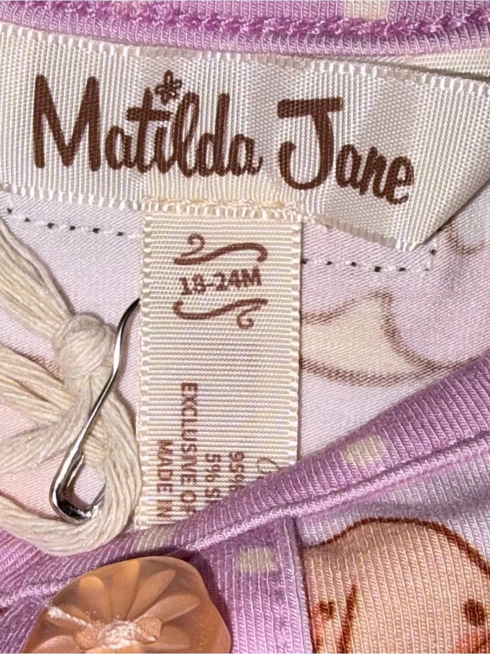 Matilda Jane Enchanted Egg Hunt pajamas sz 18-24 months NWT